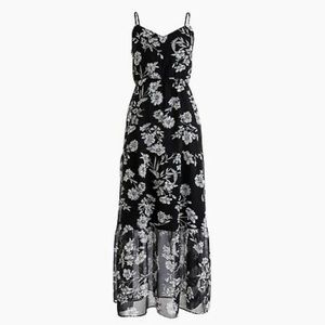NEW ⚡️ J. CREW MERCANTILE Black + White Floral Maxi Dress